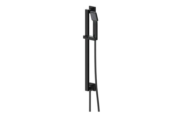 Galaxy Square Riser Rail Kit w/Elbow & Handset - Matt Black