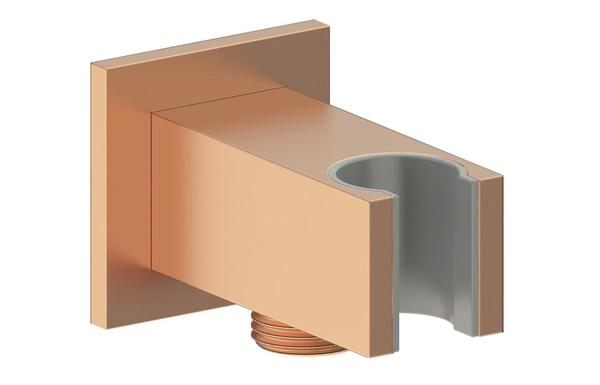 Galaxy Square Handset Wall Bracket with Wall Outlet - Brushed Bronze