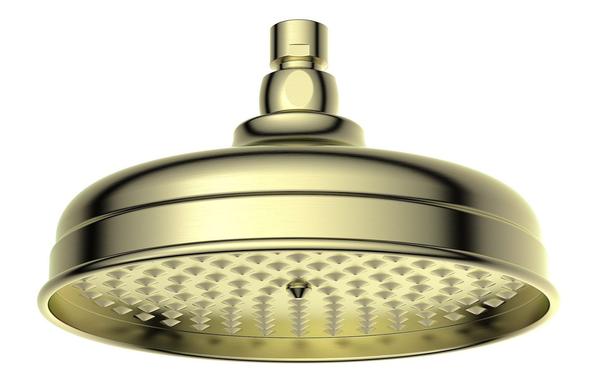 Sapira 200mm Round Traditional Showerhead - Brushed Brass