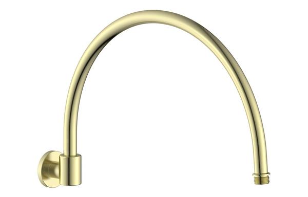 Sapira 365mm Traditional Round Shower Arm - Brushed Brass