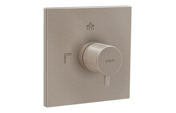 VitrA Root Square 3-Way Diverter - Brushed Nickel