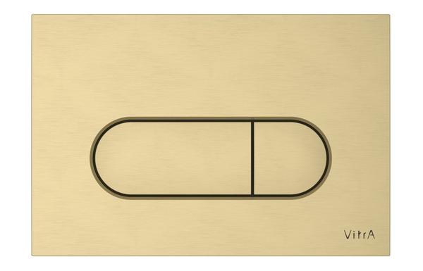VitrA Loop Round Flush Plate - Brushed Gold