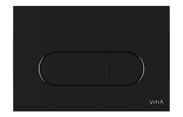 VitrA Loop Round Flush Plate - Gloss Black