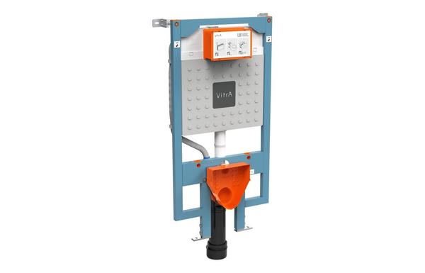 VitrA V-Fix Prime WH WC Frame & 8cm 2.5/4L Cistern (Floor/Wall Fix & Electric Connection)