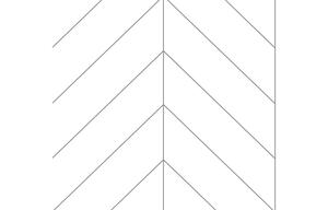 Fibo Urban - Denver White (Chevron) - Single