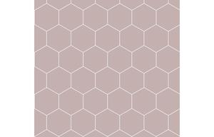 Fibo Urban - Dusky Pink (Hexagonal) - Single