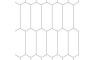 Fibo Urban - Denver White (Elongated Hexagonal) - Single