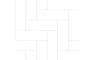 Fibo Urban - Denver White (Straight Herringbone) - Single