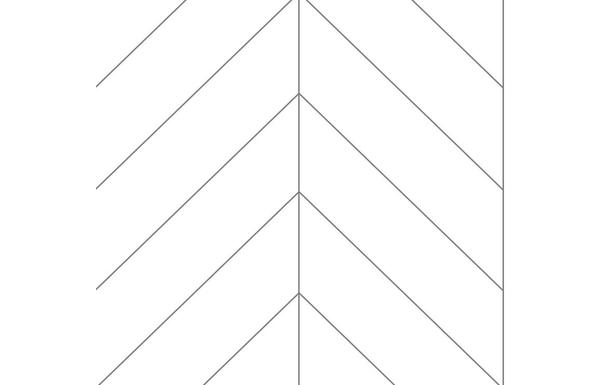 Fibo Urban - Denver White (Chevron) - Single