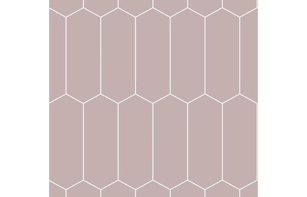 Fibo Urban - Dusky Pink (Elongated Hexagonal) - Single