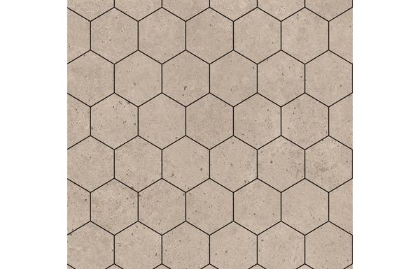 Fibo Urban - Rough Cement (Hexagonal) - Single