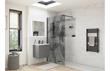 Denford Black Leaf Design Wetroom Panel - 1200mm