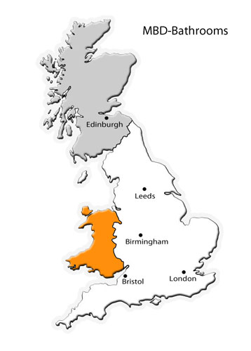 Map showing the delivery zones for the UK