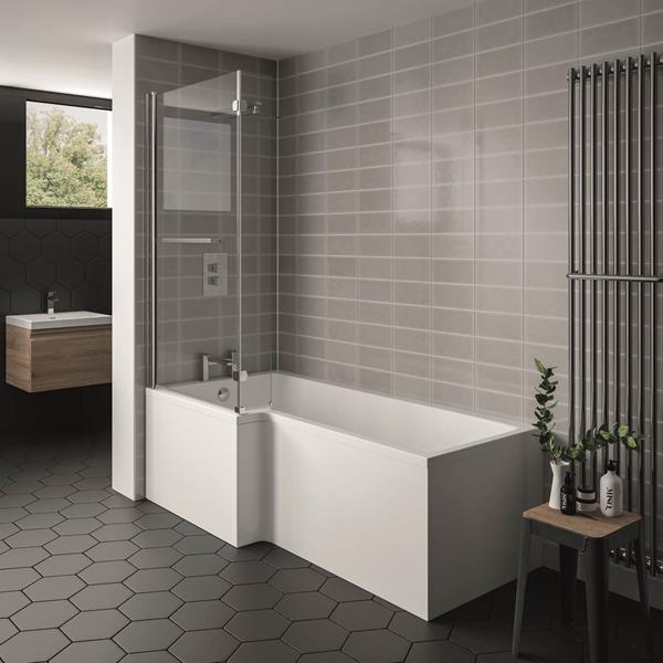 Elite L Shaped Bath 1700x850mm R/H