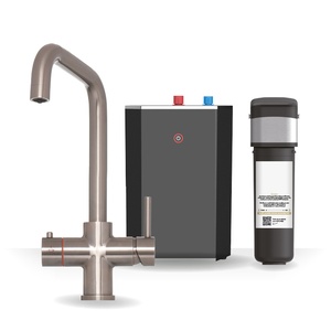 Kartell Brewmaster Brushed Nickel 3-1 square tap with standard tank