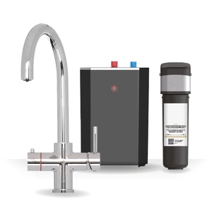 Kartell Brewmaster Chrome 3-1 swan tap with digital tank