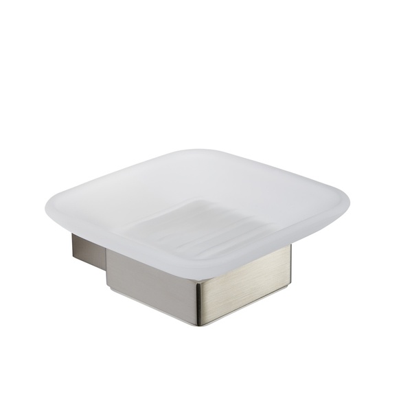 Kartell K-Vit Premium Soap Dish Holder Brushed Nickel