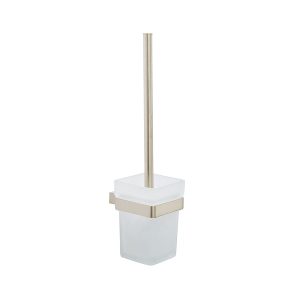 Kartell K-Vit Premium Toilet Brush Set Brushed Nickel