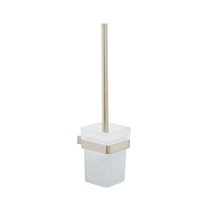 Kartell K-Vit Premium Toilet Brush Set Brushed Nickel