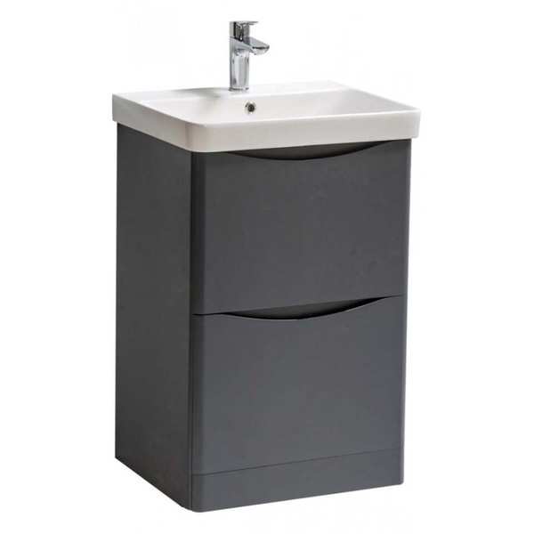 Kartell Arc 500x460mm Floor Standing 2 Drawer Unit Matt Graphite
