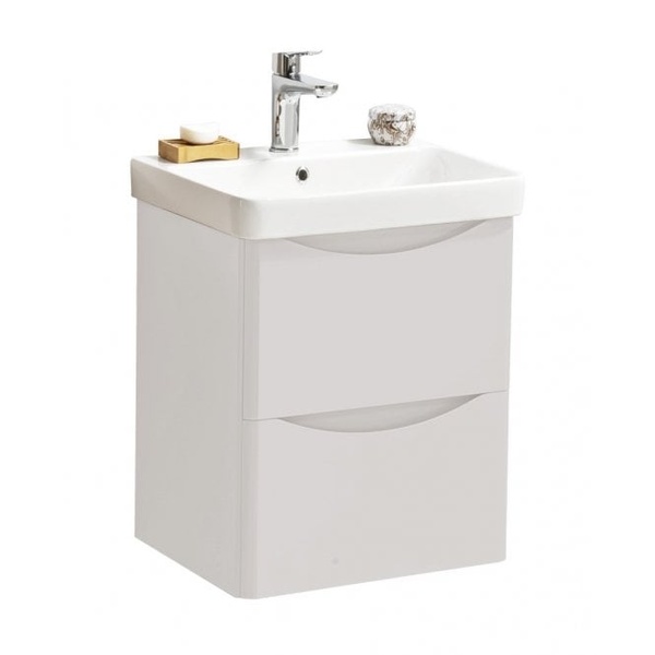 Kartell Arc 500x460mm Wall Mounted 2 Drawer Unit Matt Cashmere