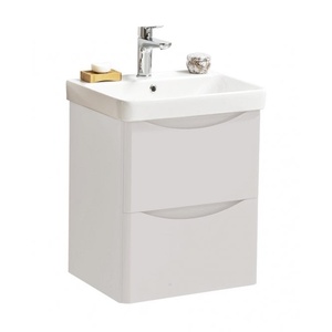 Kartell Arc 500x460mm Wall Mounted 2 Drawer Unit Matt Cashmere