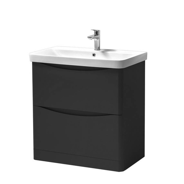 Kartell Arc 800x460mm Floor Standing Unit Matt Graphite