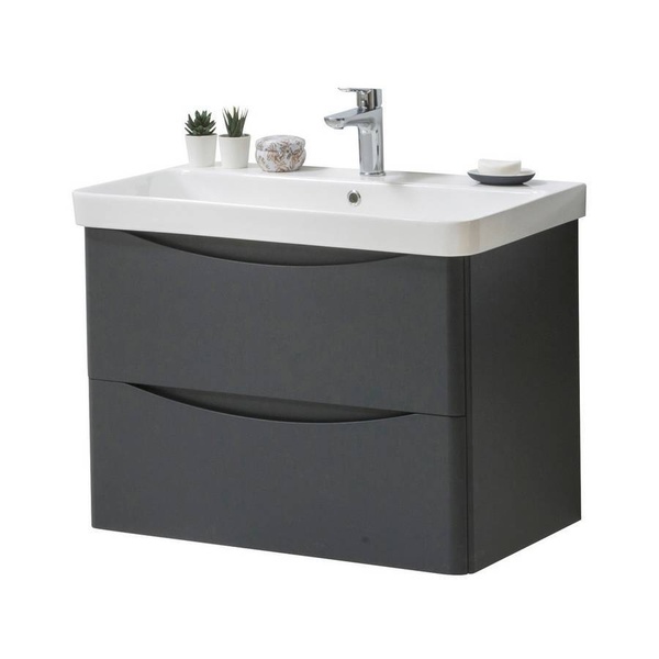 Kartell Arc 800x460mm Wall Mounted Unit Matt Graphite