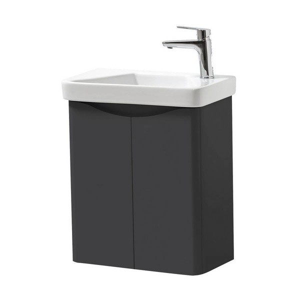 Kartell Arc 500x290mm Wall Mounted Cloak Unit Matt Graphite