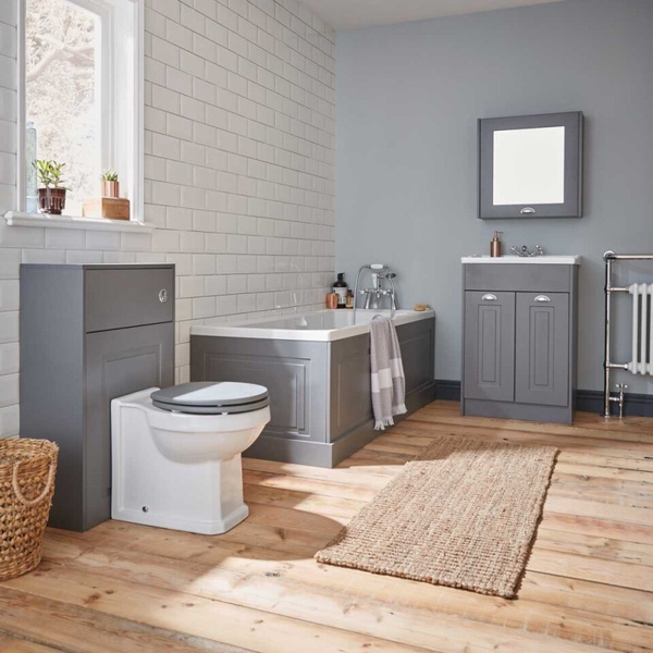 Kartell Astley 600mm Mirror Cabinet Matt Grey