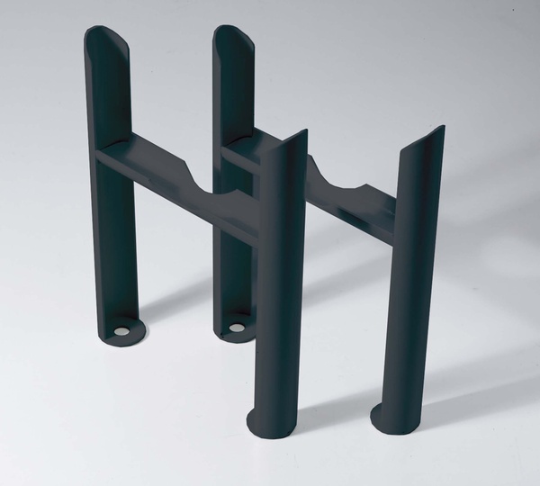 Kartell 3 column Insertable Feet (pair) Anthracite