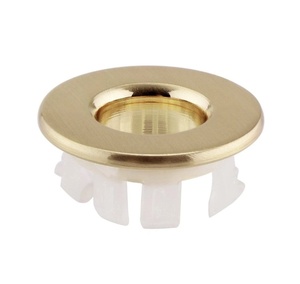 Kartell Basin Overflow Cover Brushed Brass