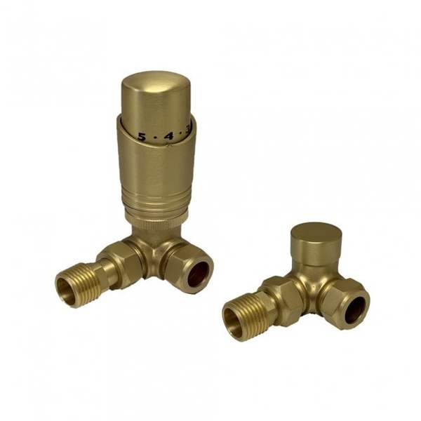 Kartell Design Twin Pack TRV Brushed Brass Corner