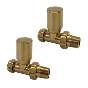 Kartell Brass Radiator Valve Straight 15mm (Pair)
