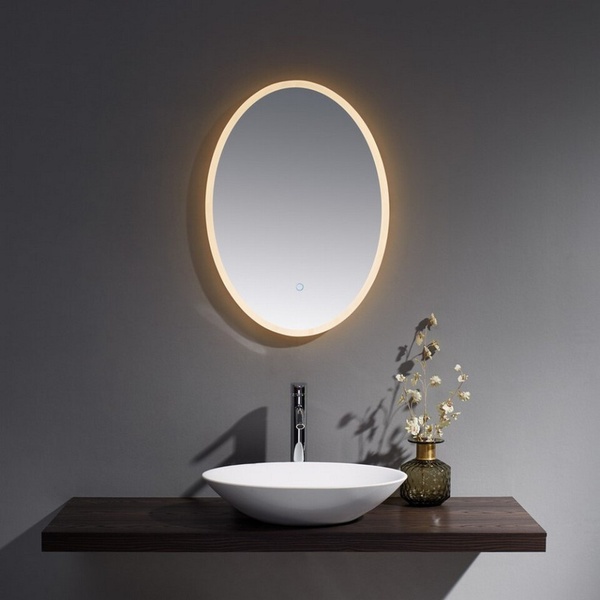 Kartell Burleigh 700x500mm Oval with White Acrylic Edge