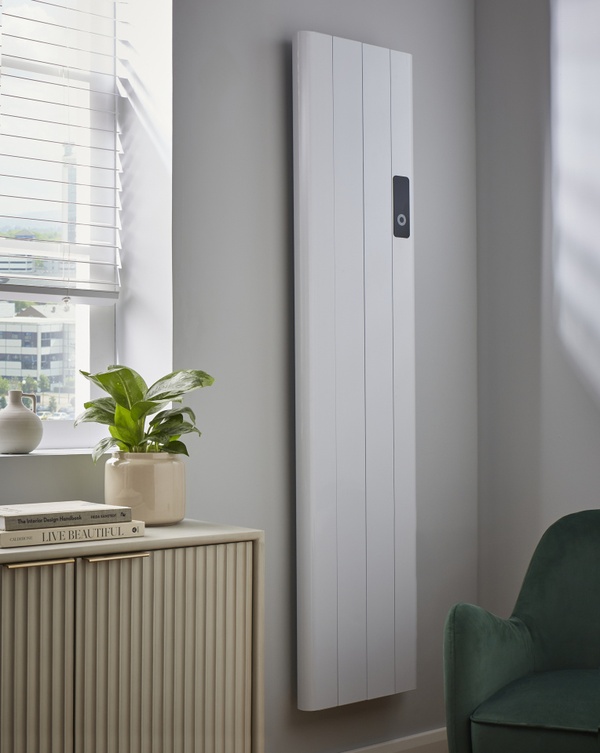 Kartell Capri Electric Aluminium Panel Heater 1000W Vertical 1600 x 362mm - White
