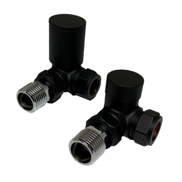 Kartell Corner Valve 15mm (Pair) - Black