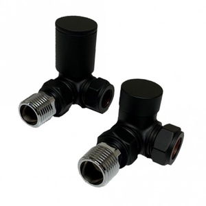 Kartell Corner Valve 15mm (Pair) - Black