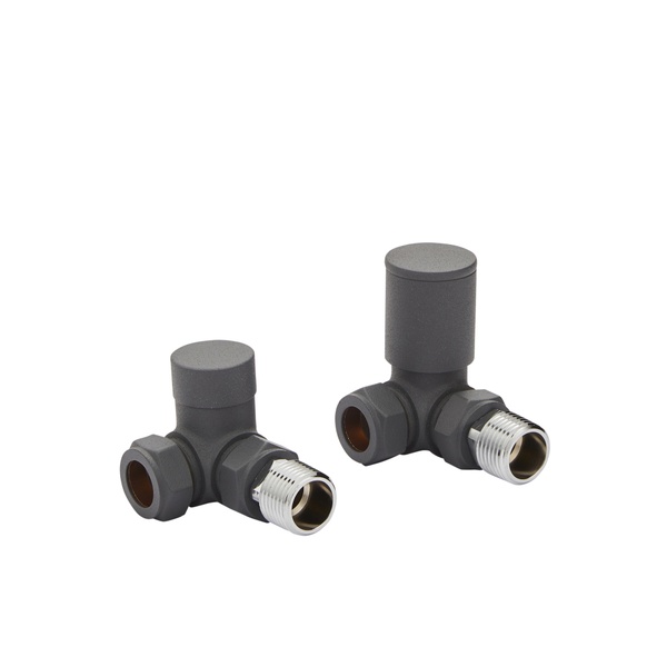 Kartell Corner Valve 15mm (Pair) - Textured Grey