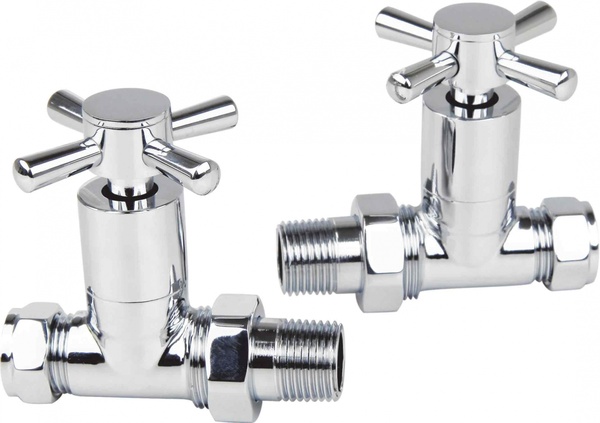 Kartell Cross Head Rad Valve Straight (Pair)