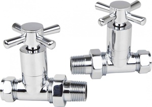 Kartell Cross Head Rad Valve Straight (Pair)