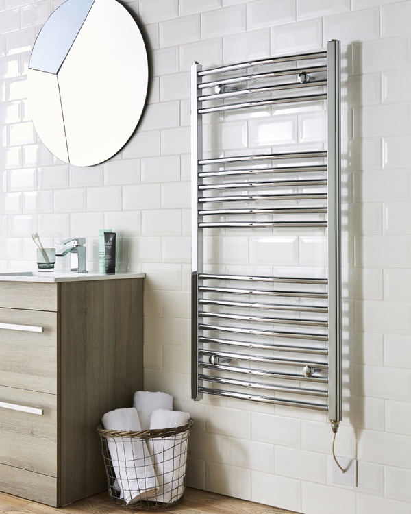 Kartell Electric Straight Towel Rail 500 x 1000mm 200W