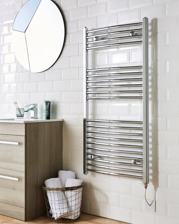 Kartell Electric Straight Towel Rail 500 x 800mm 150W
