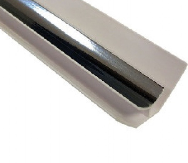 Kartell 10mm Internal Winged Corner Chrome ABS