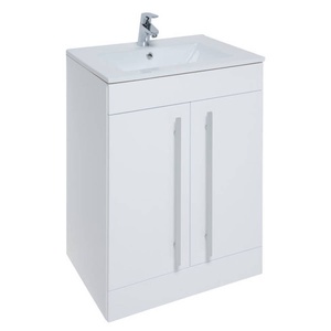 Kartell Purity/Matrix 600mm 2 Door Floor Standing Unit White