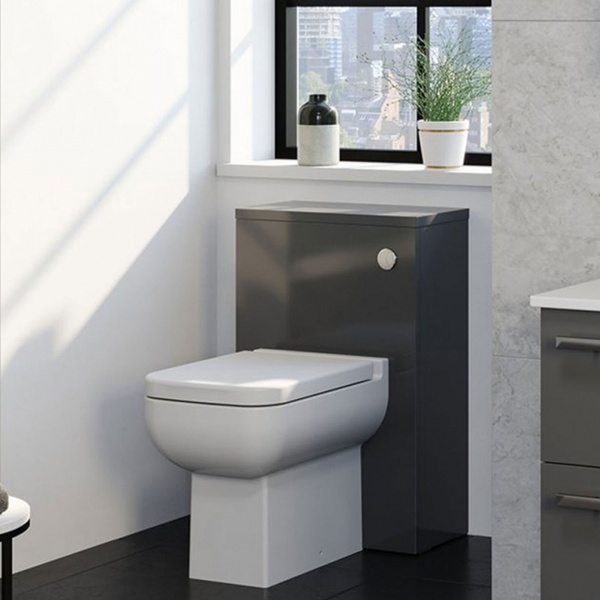 Kartell Purity 505mm WC Unit Storm Grey Gloss