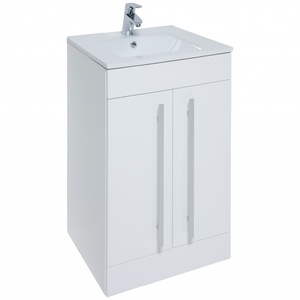 Kartell Purity 390. 500mm 2 Door Floor Standing Unit White