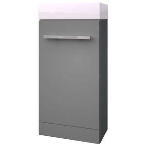 Kartell Purity Floor Standing Cloakroom Unit Storm Grey Gloss