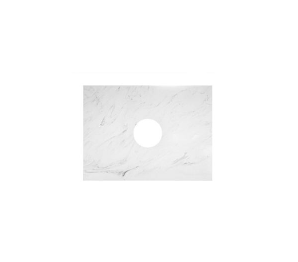 Kartell Purity 506x400mm Solid Surface Worktop White Marble