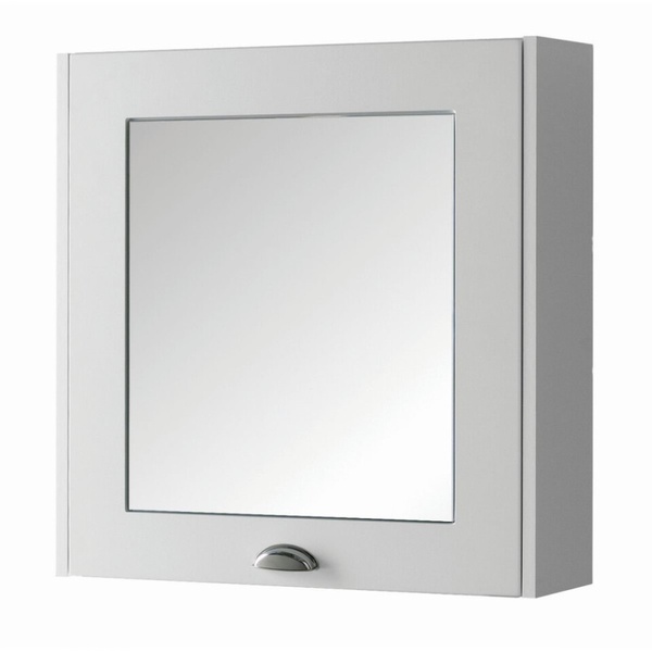 Kartell Astley 600mm Mirror Cabinet Matt White